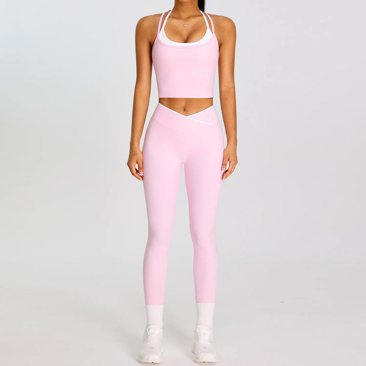 V-Cross Leggings Set