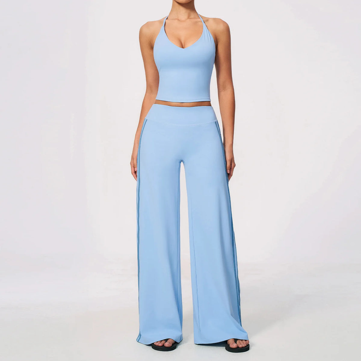 Y-Back Stripe Pants Set