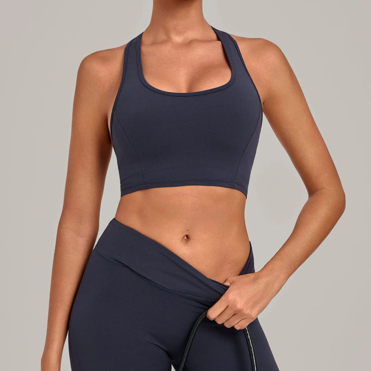 Scrunch Cross-Back Bra