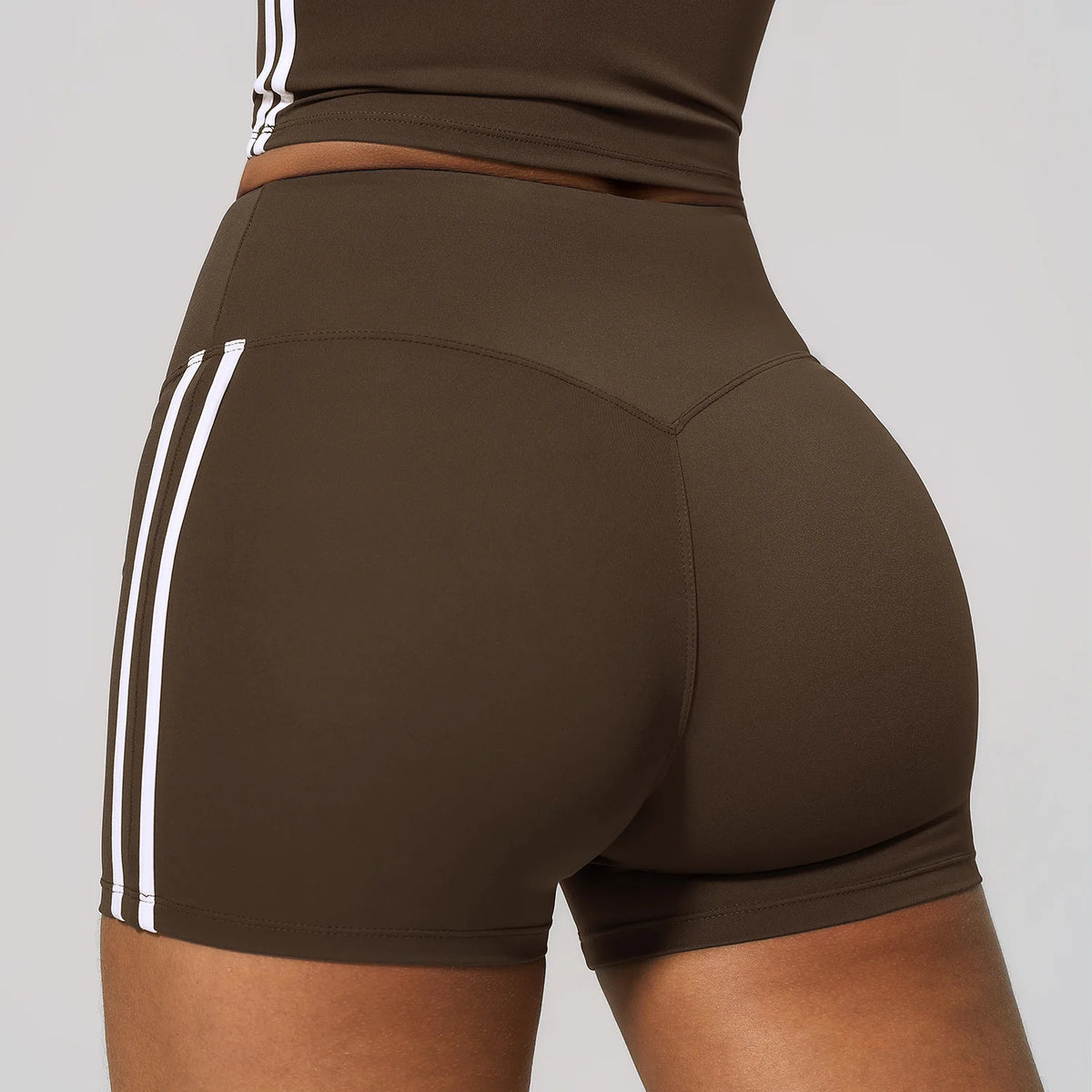 Seamless-Front Biker Shorts