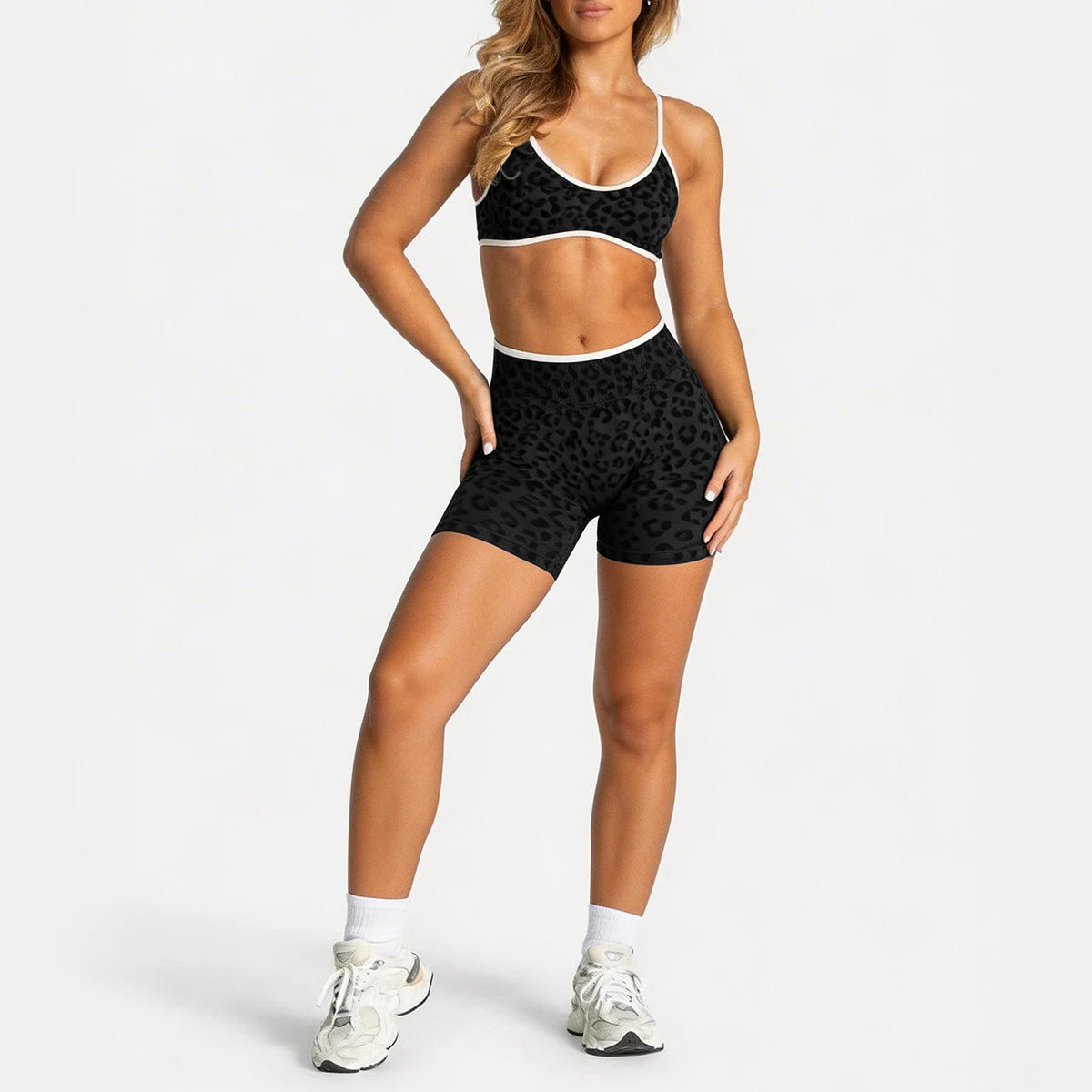 Leopard Bra Shorts Set