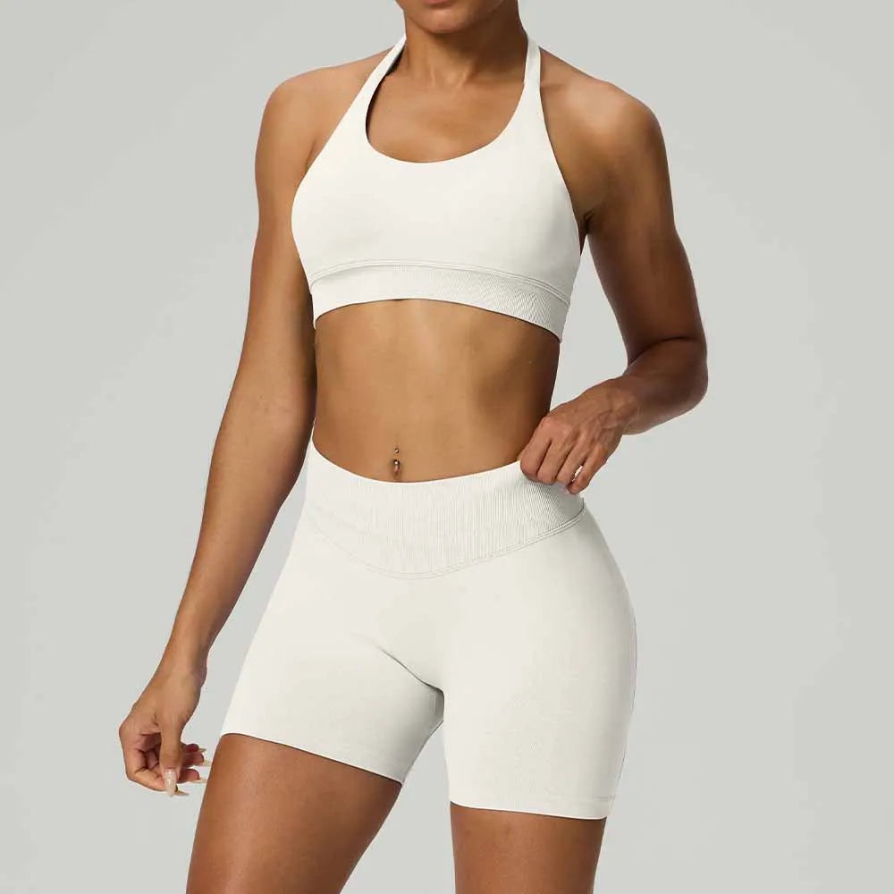Halter Corset Shorts Set