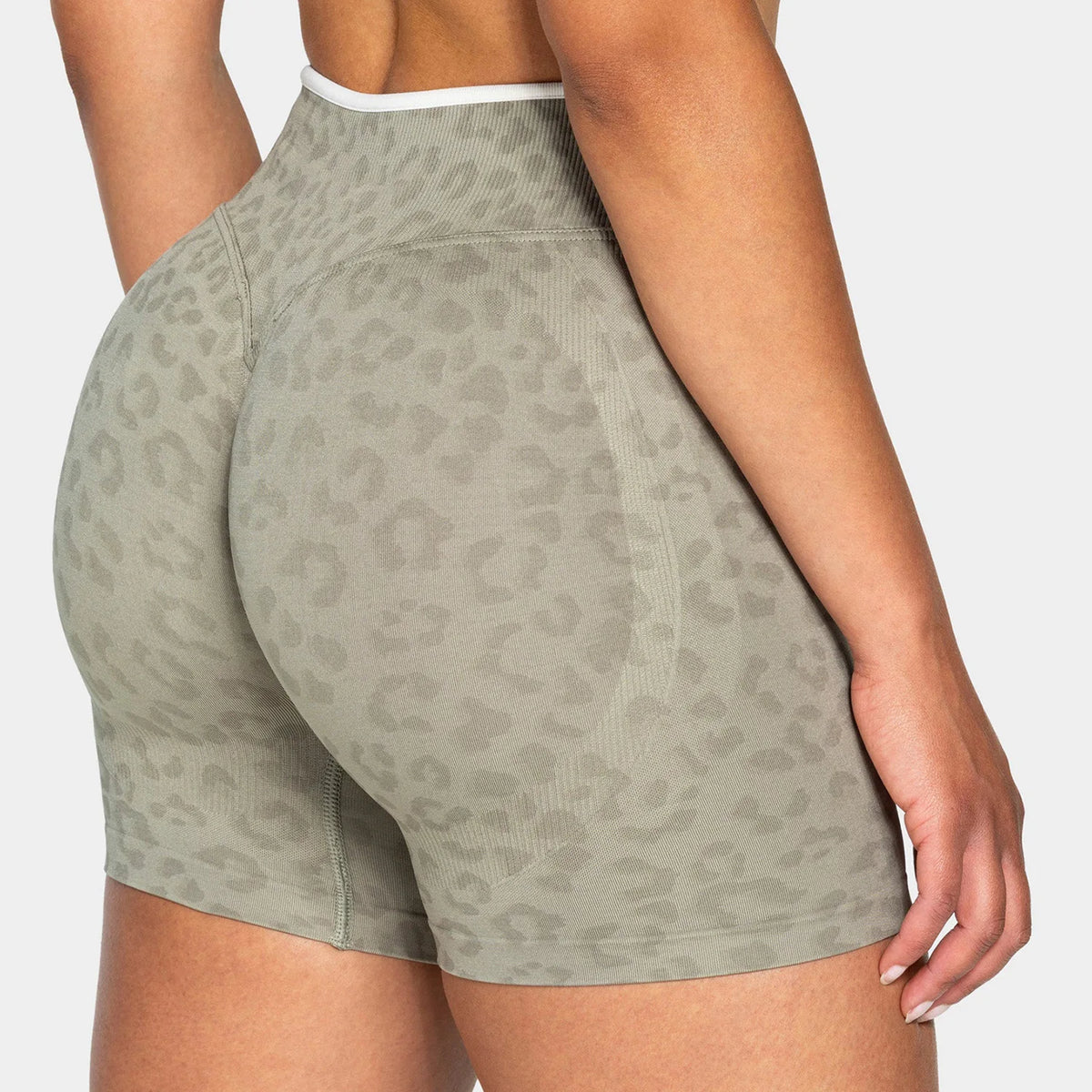 Leopard Peach Shorts