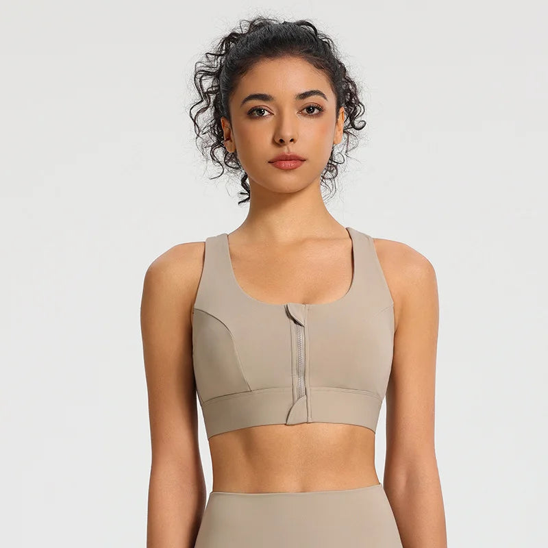 Front-Zip Sports Bra