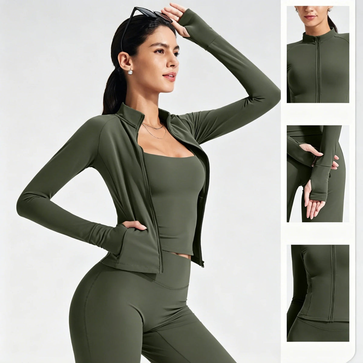 Stand Collar Yoga Jacket