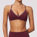 Deep-V T-Back Bra