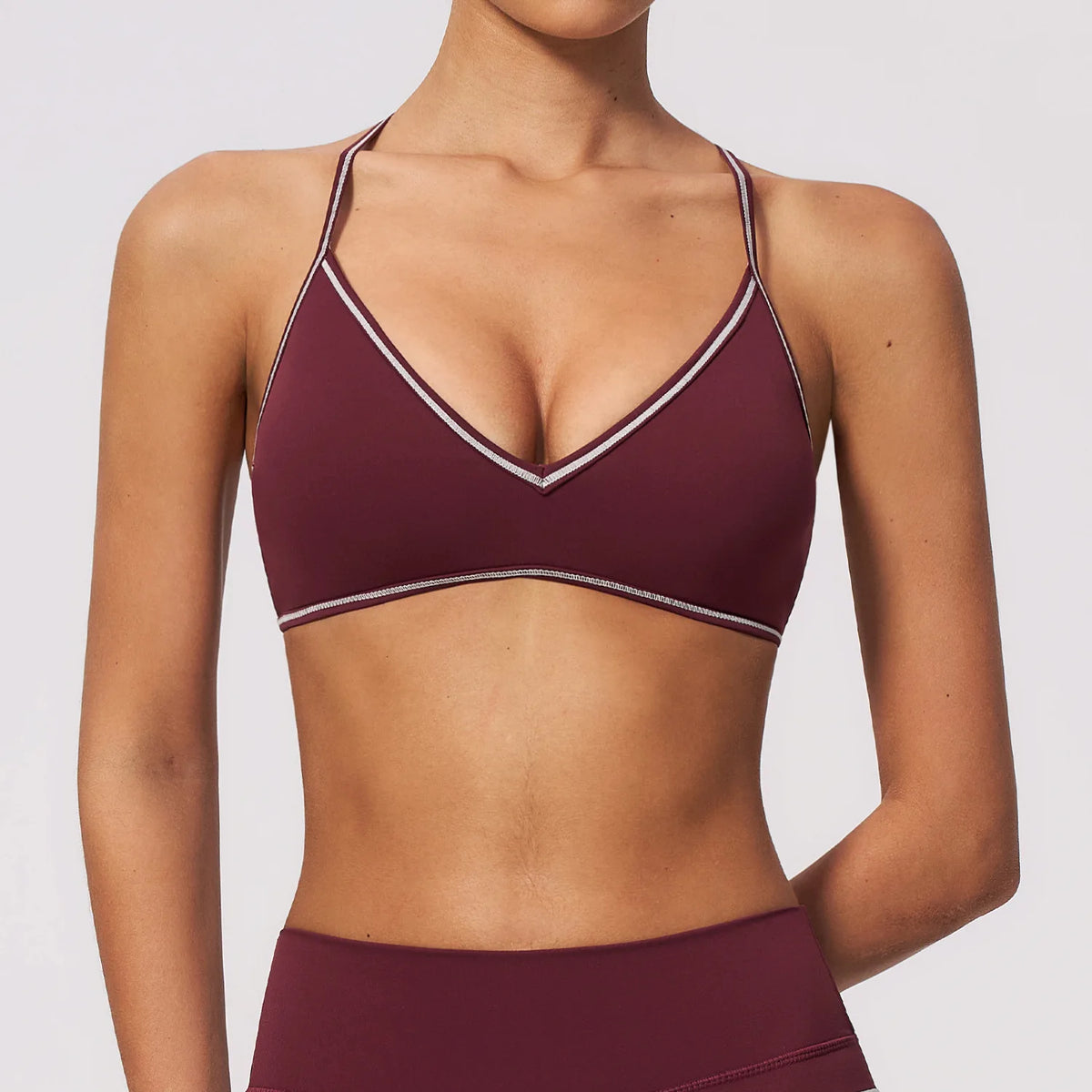 Deep-V T-Back Bra
