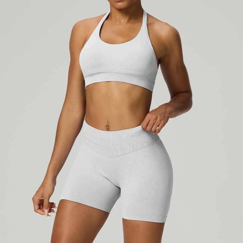 Halter Corset Shorts Set