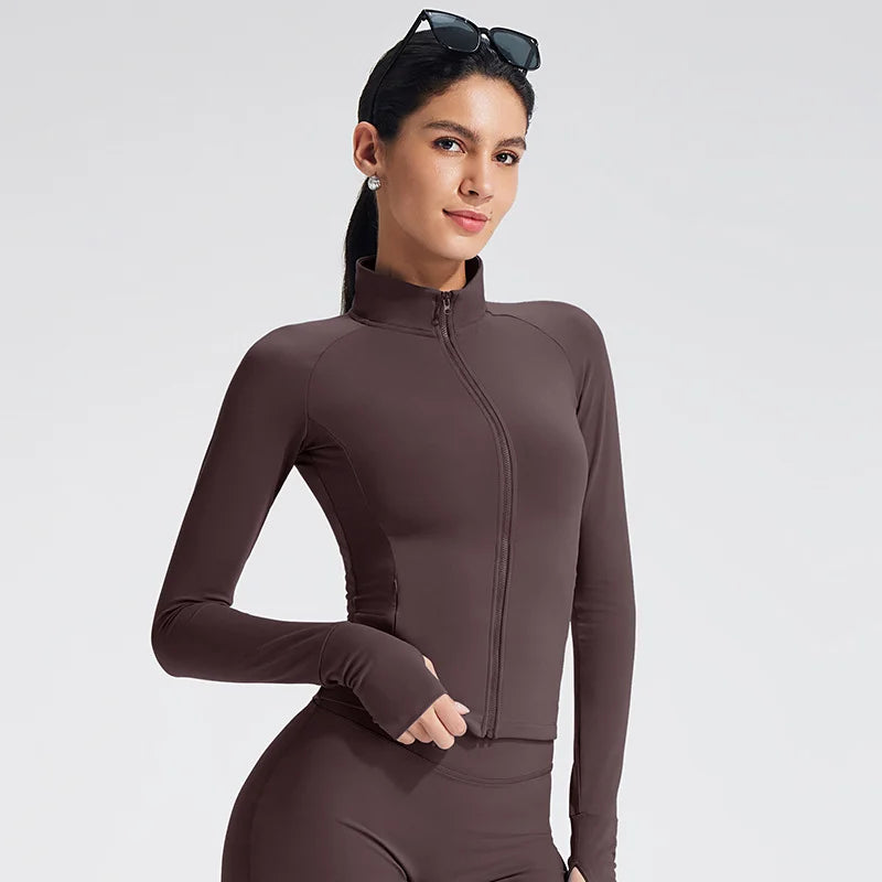 Stand Collar Yoga Jacket