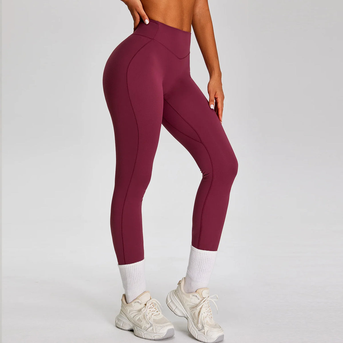 V-Cross Ruched Leggings