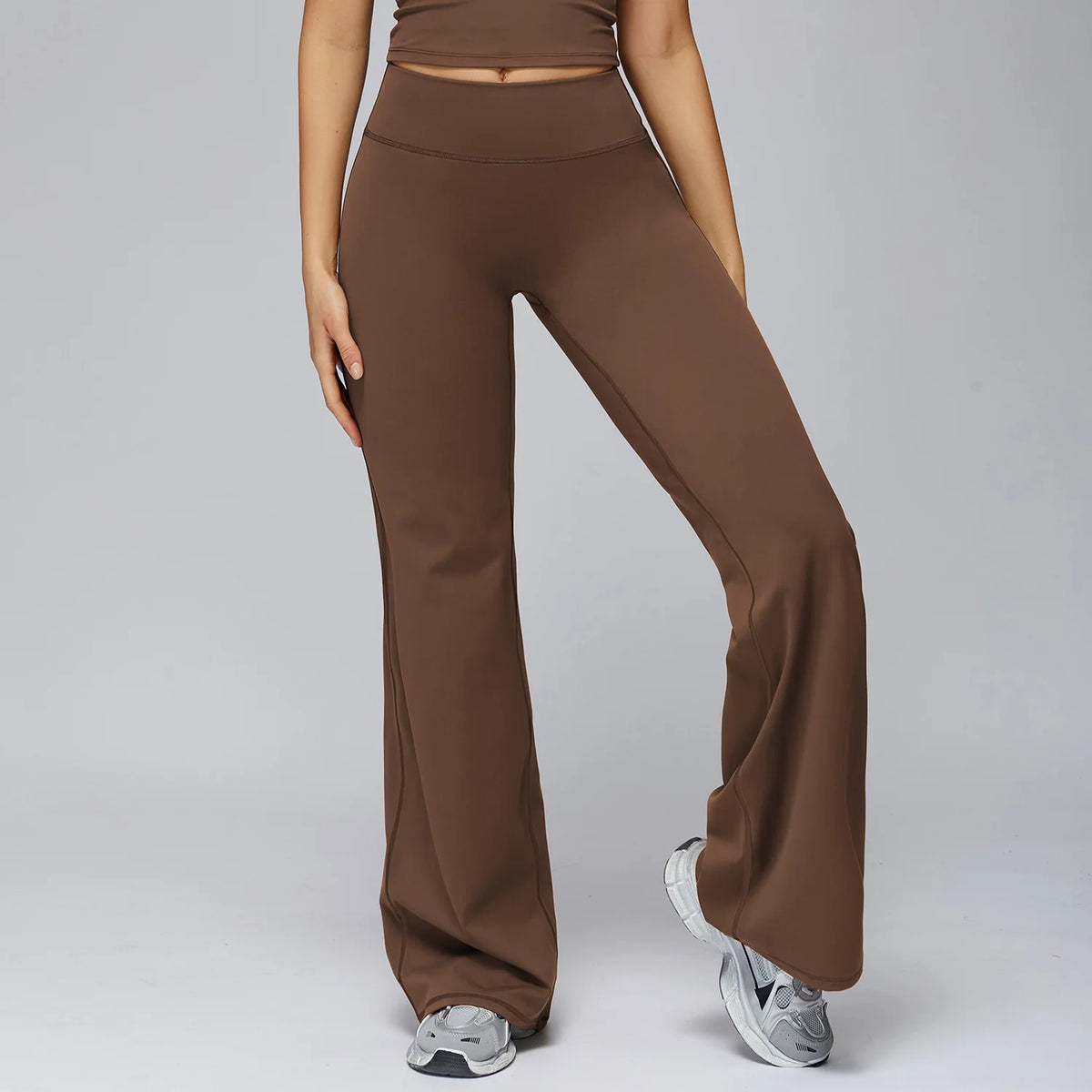 Shaped Hip Flare Pants