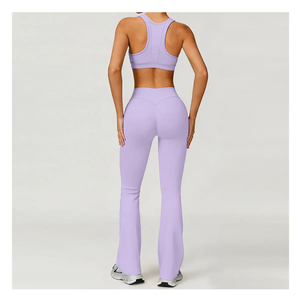 Nude Flare Pants Set