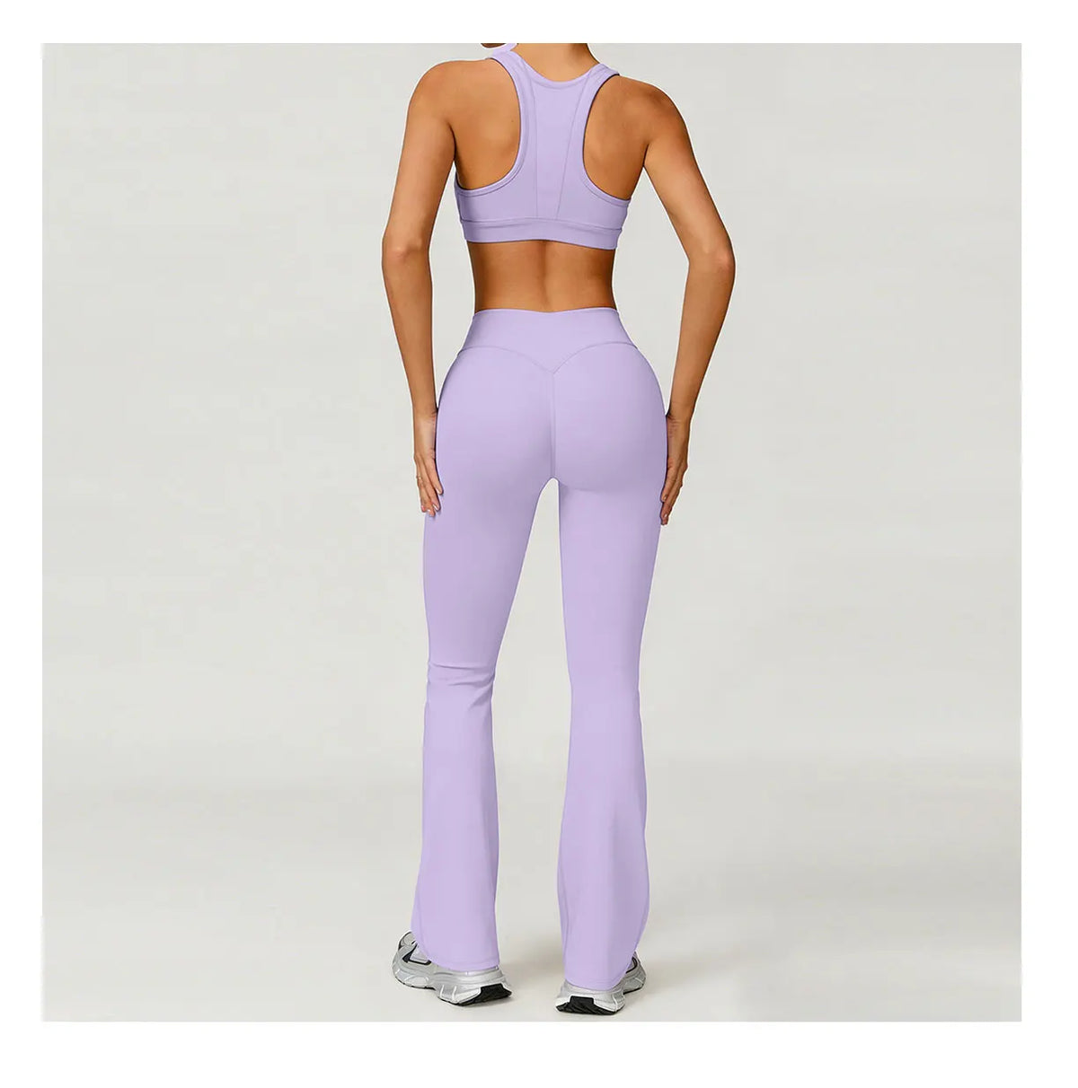 Nude Flare Pants Set