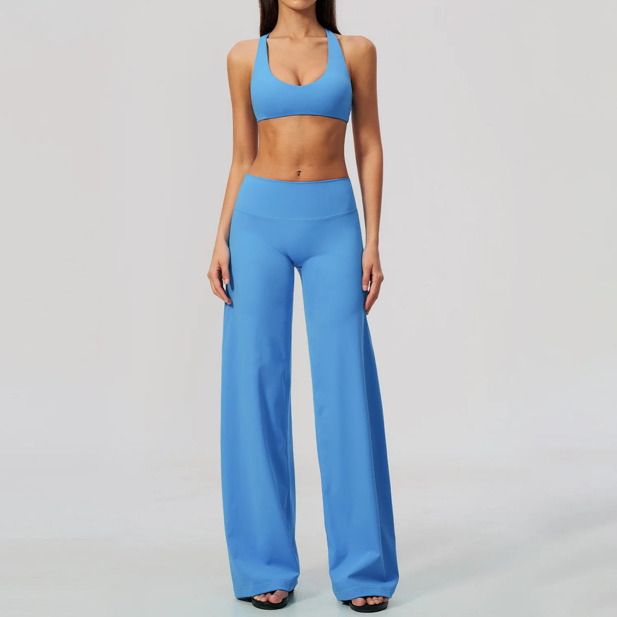 Zip Jacket Wide-Leg Set