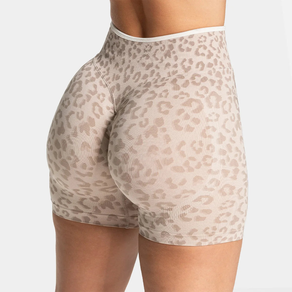 Leopard Peach Shorts