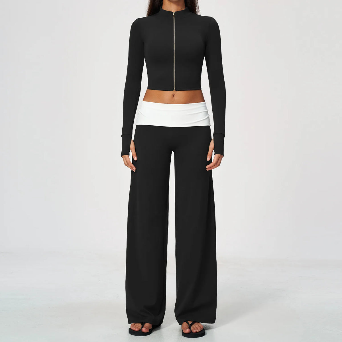 Zip Jacket Slim Set