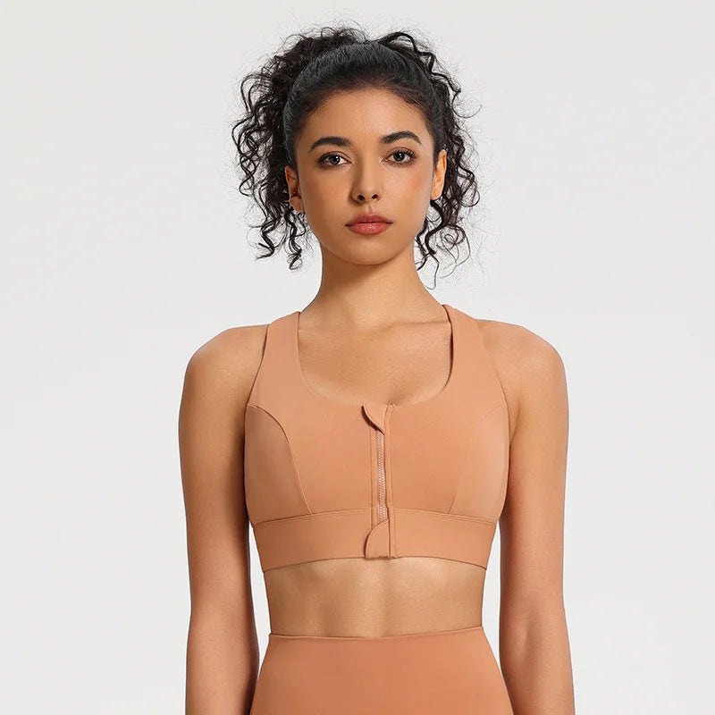 Front-Zip Sports Bra