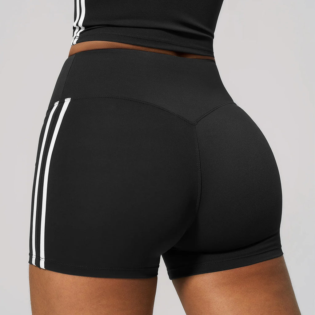 Seamless-Front Biker Shorts