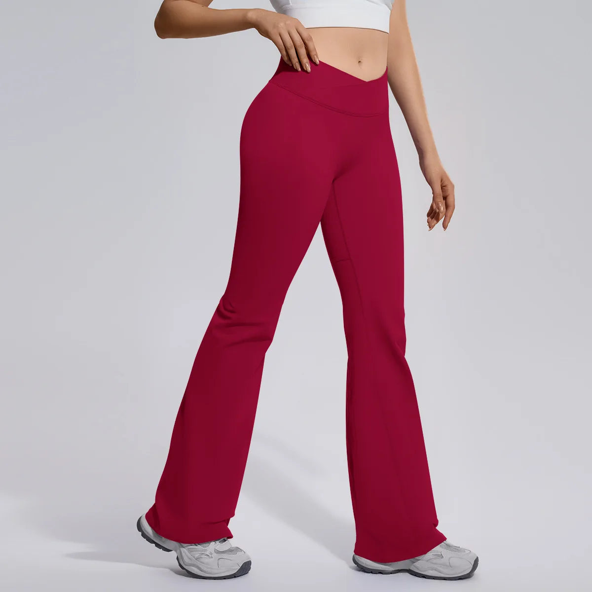 V-Cross Flare Leggings