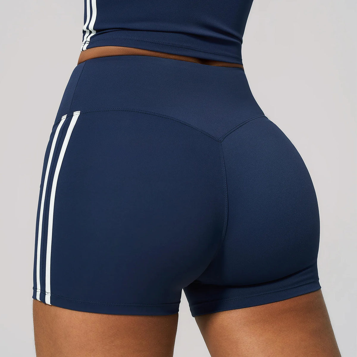 Seamless-Front Biker Shorts