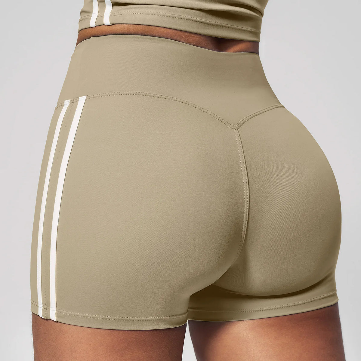 Seamless-Front Biker Shorts