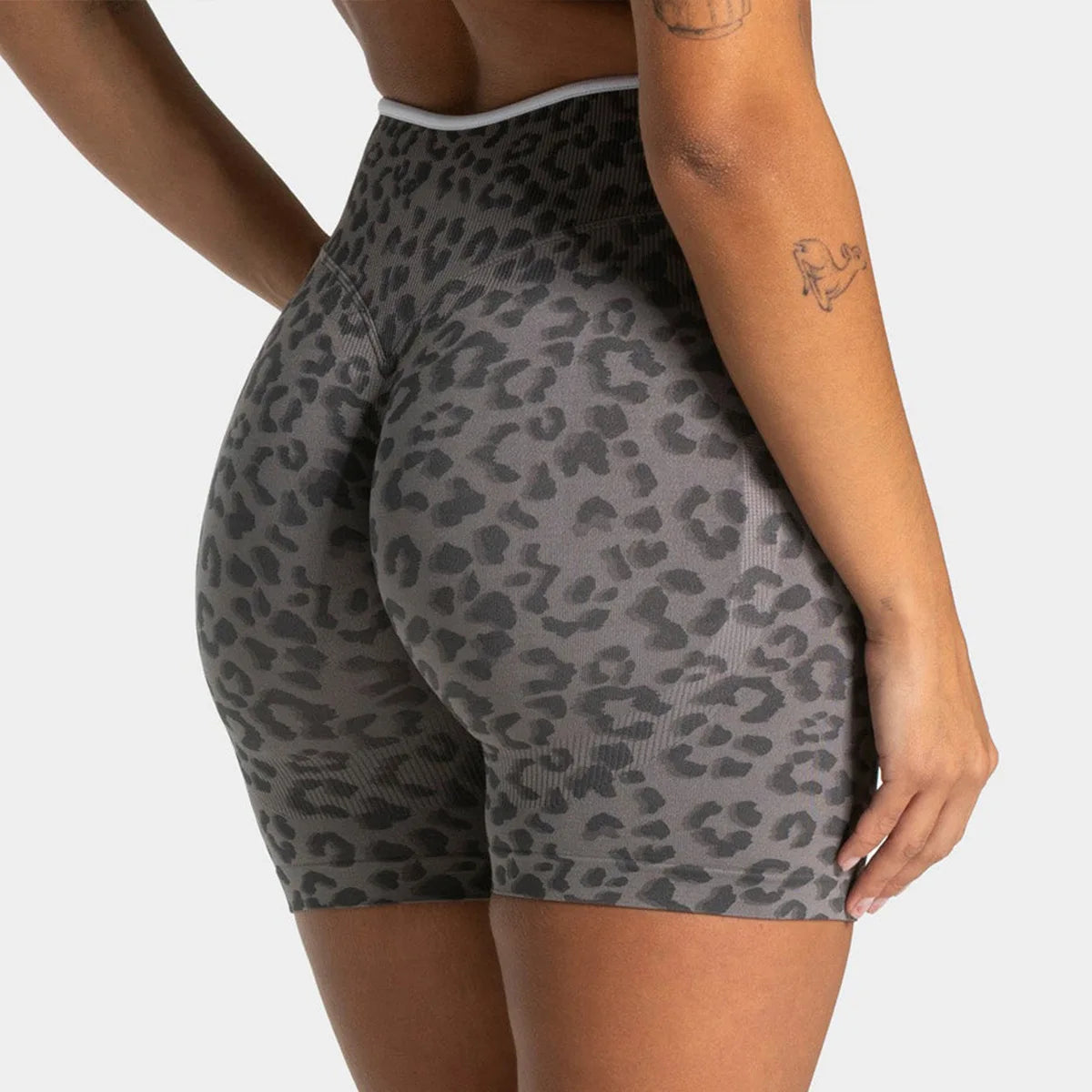 Leopard Peach Shorts