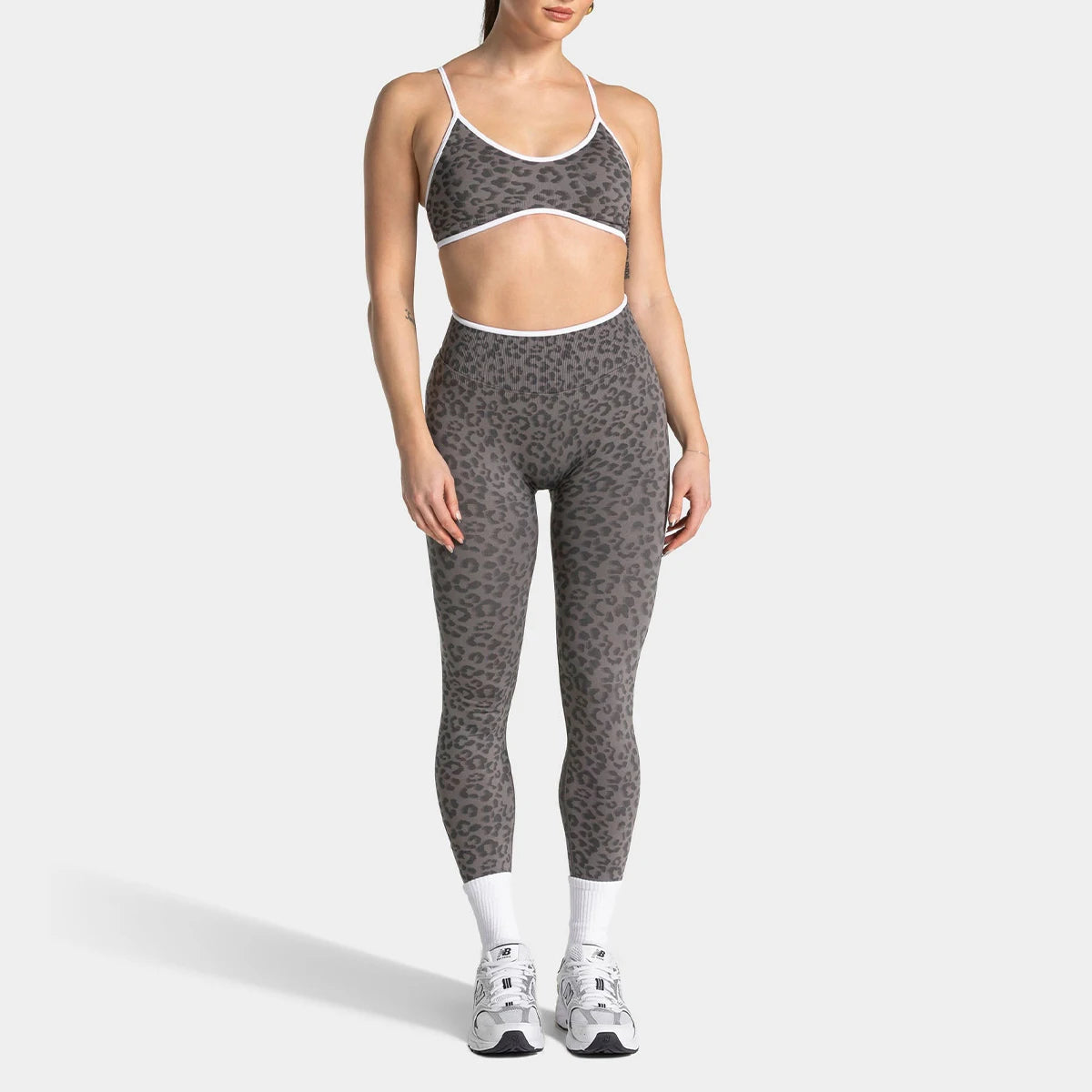 Leopard Block Pants Set