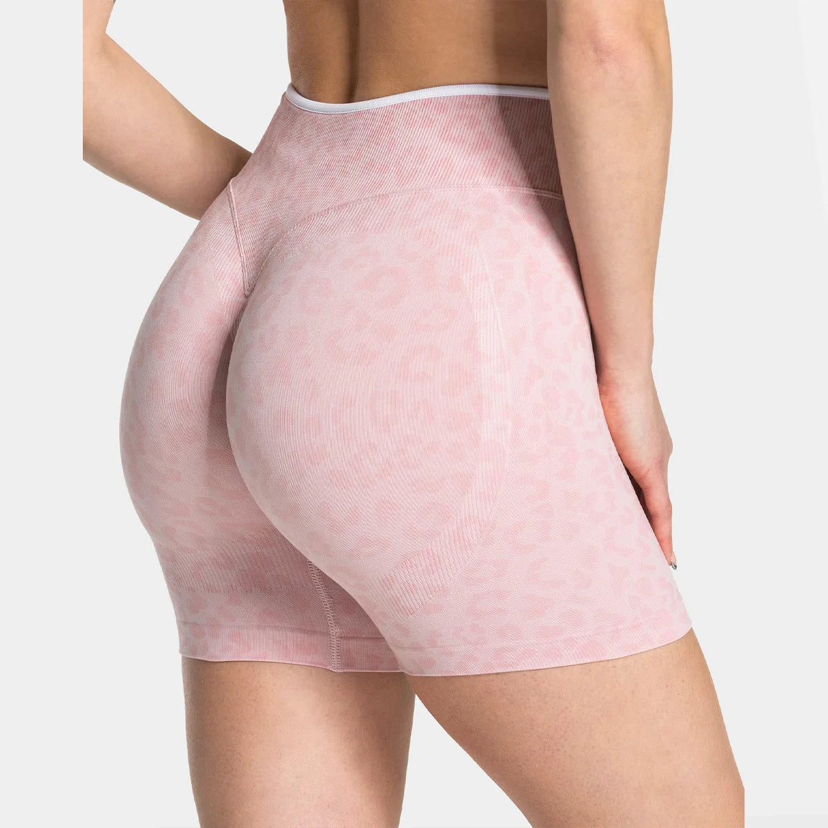 Leopard Peach Shorts