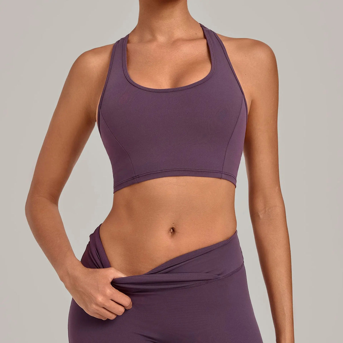 Scrunch Cross-Back Bra