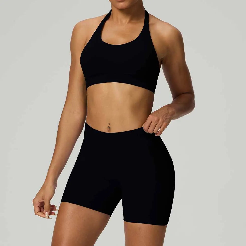 Halter Corset Shorts Set