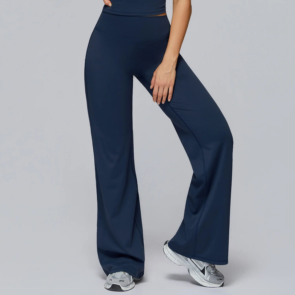 Shaped Hip Flare Pants