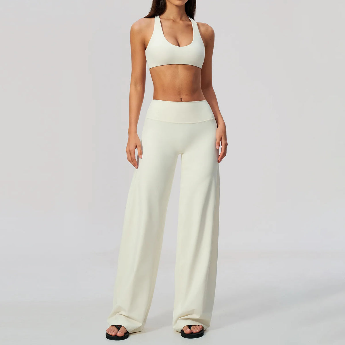 Zip Jacket Wide-Leg Set