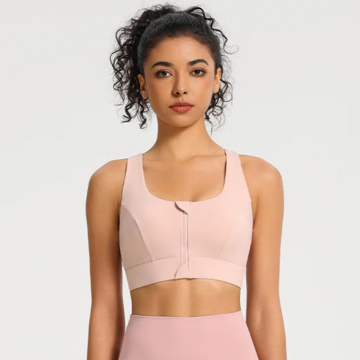 Front-Zip Sports Bra