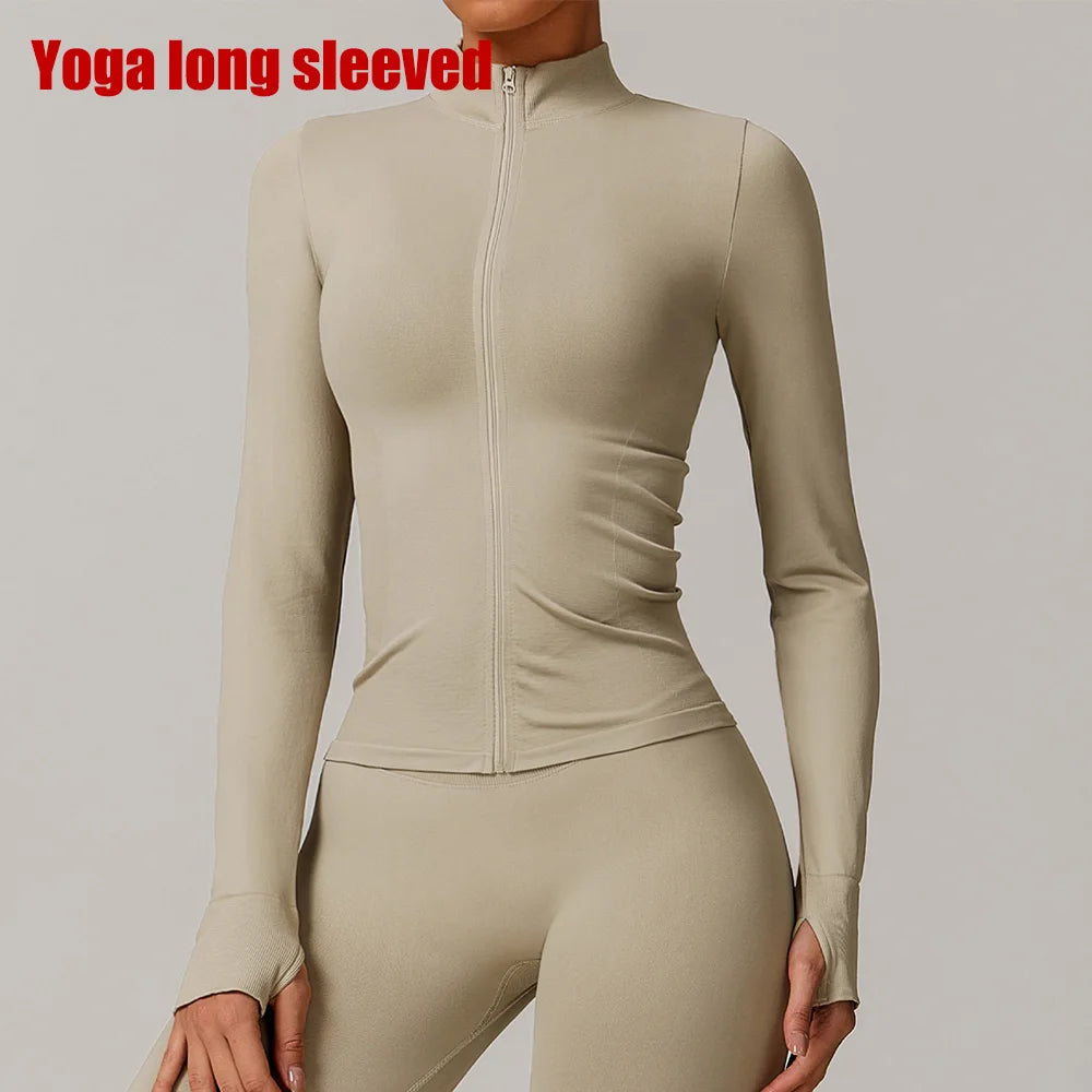 Seamless Stand Collar Jacket