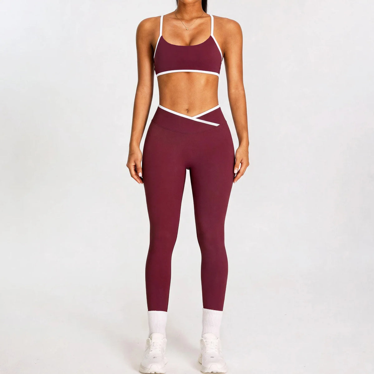 V-Cross Leggings Set