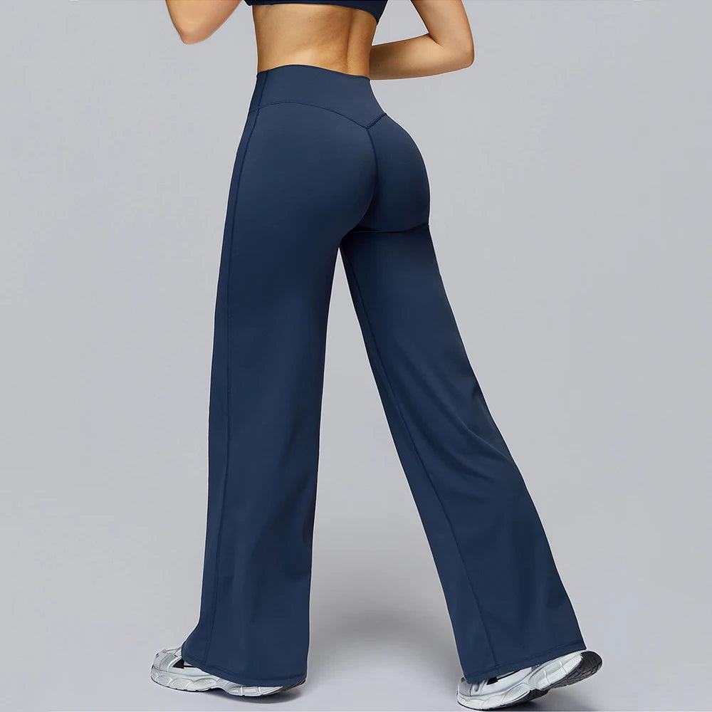 Shaped Hip Flare Pants