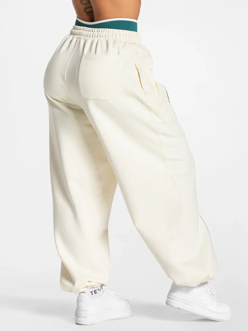 Stripe Wide-Leg Joggers