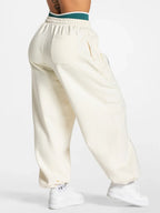 Stripe Wide-Leg Joggers