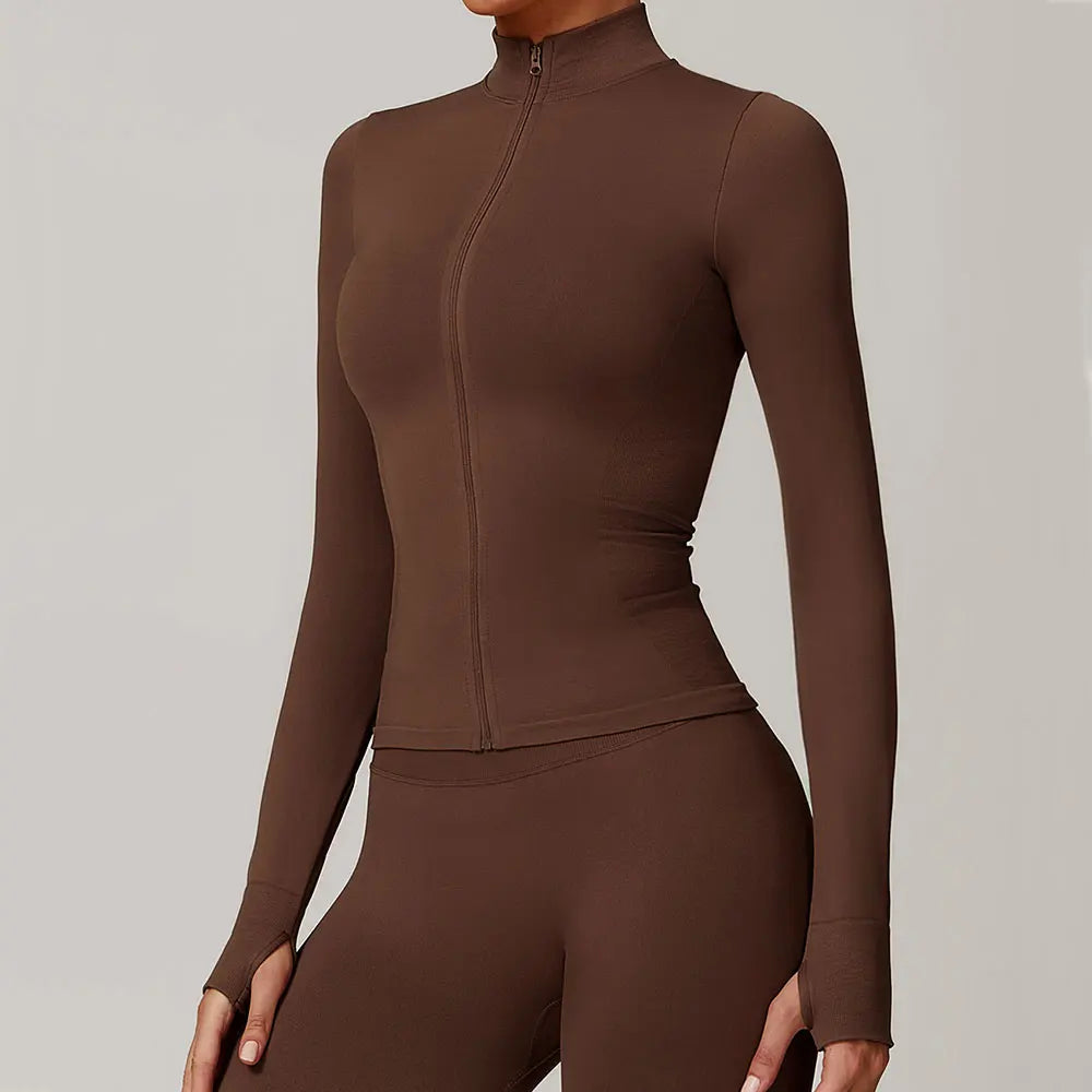 Seamless Stand Collar Jacket