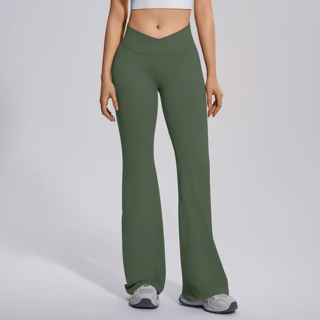 V-Cross Flare Leggings
