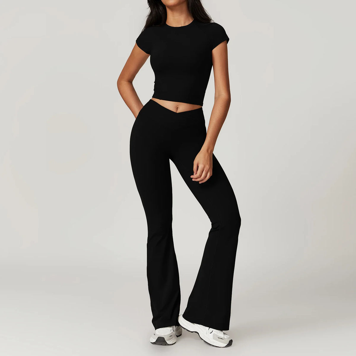 Crop Tee Leggings Set