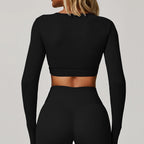 Hollow-Out Long Sleeve Top