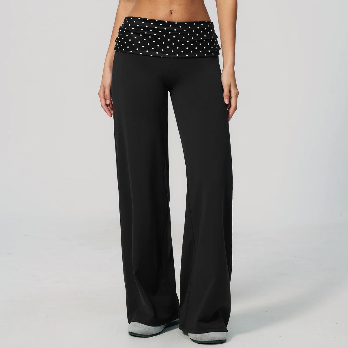 Fold-Over Flare Pants
